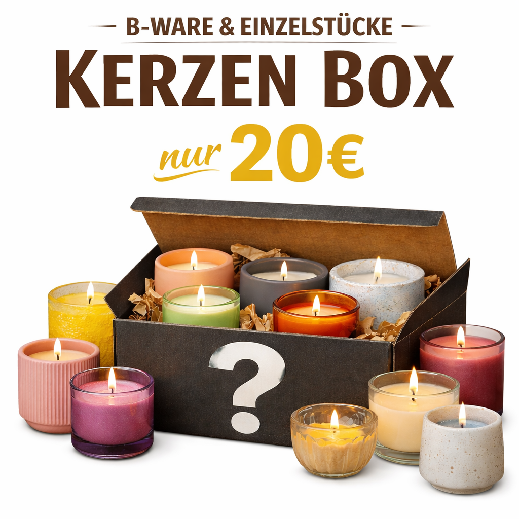 Kerzen Box – B-Ware & Einzelstücke 20€