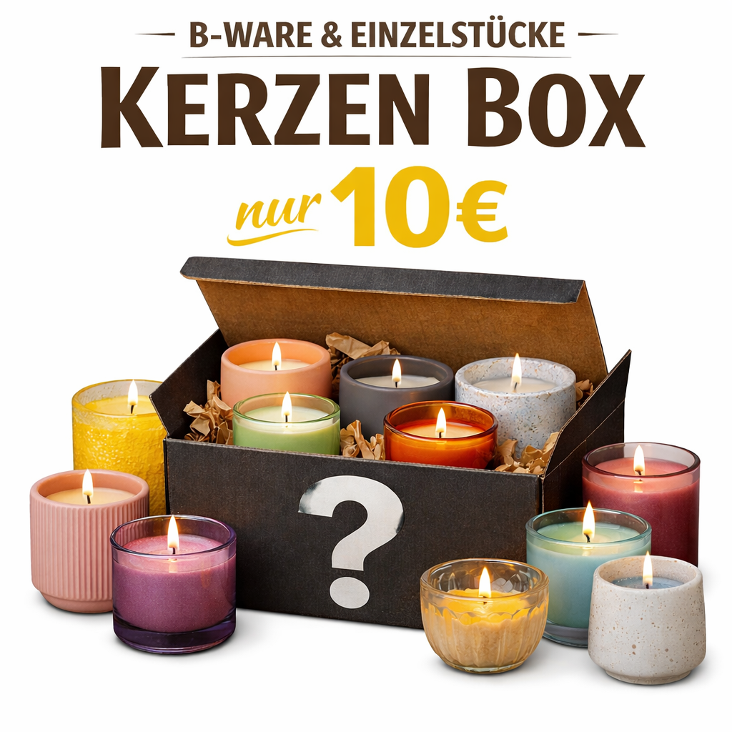 Kerzen Box – B-Ware & Einzelstücke 10€
