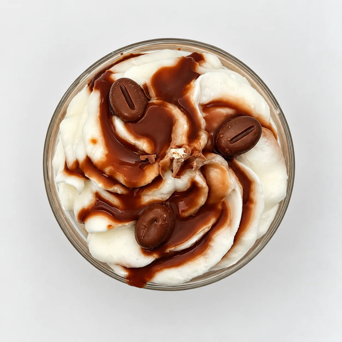 Kleiner Eiskaffee - Dessertkerze