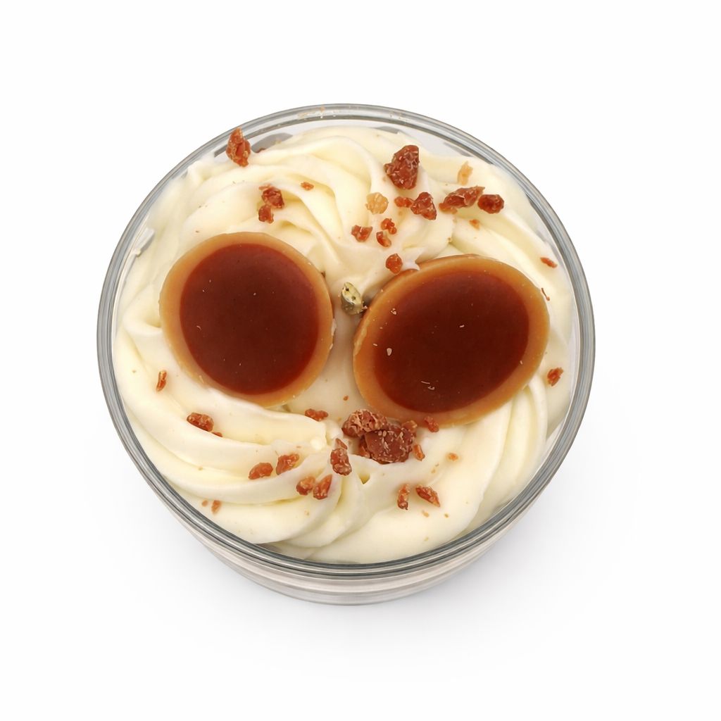 Karamell-Nuss Traum - Dessertkerze