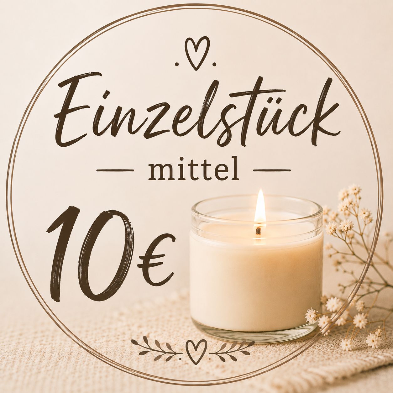 Einzelstück Kerzen - Mittel