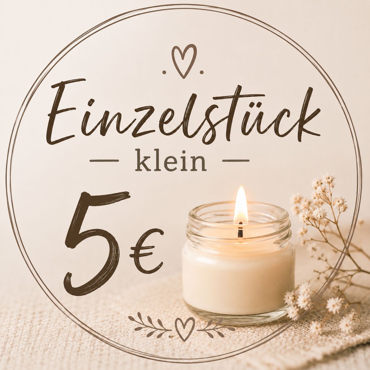 Einzelstück Kerzen - Klein