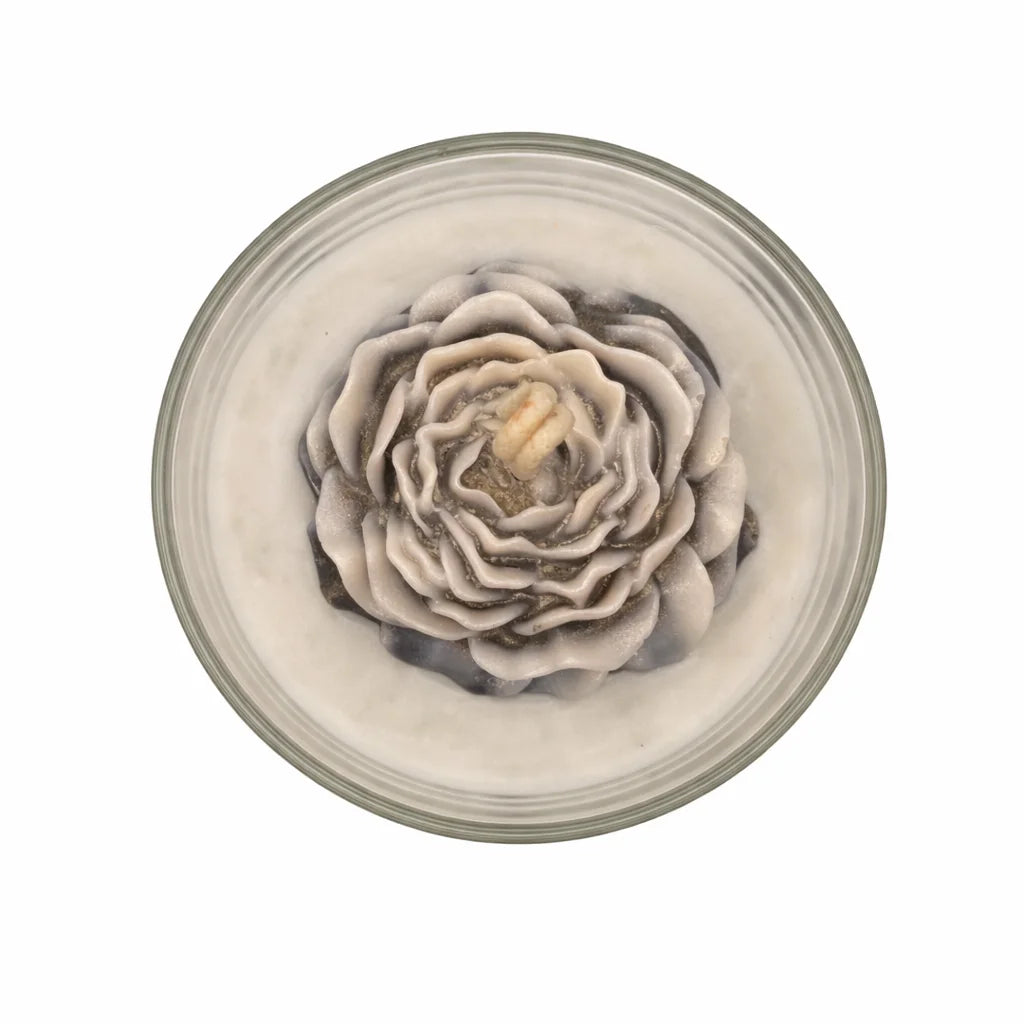 Golden Marble Bloom - Duftkerze